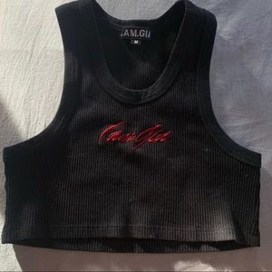 I.AM.GIA Vea Crop Top Black/Red